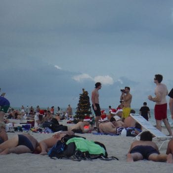 kerst vieren op Miami Beach 